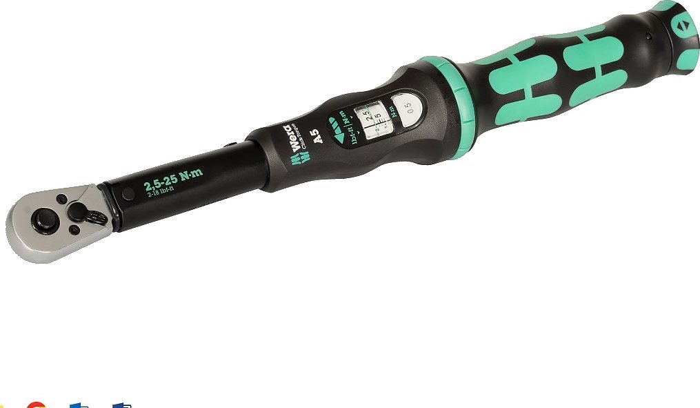 Wera 075604 Momentový klíč Wera Click-Torque A 5 s přepínací ráčnou 1/4 2,5 - 25 Nm 05075604001 1/4 ráčna, kalibrační list, plastový box