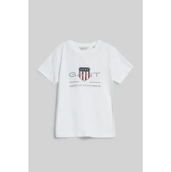 Dětská móda TRIČKO GANT ARCHIVE SHIELD SS T-SHIRT WHITE