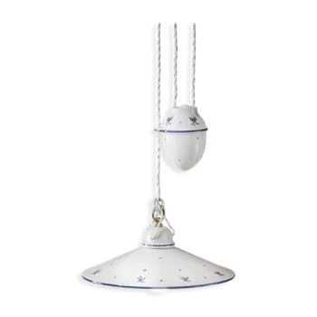 Ferroluce Závěsné svítidlo s kladkou ASTI, ∅ 35 cm, 1xE27