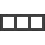 Simon 55 TRN3/179 Rámeček 3 násobný, skleněný černé matné sklo