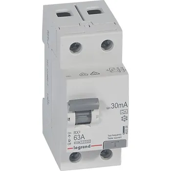 Proudový chránič RX3 CHRÁN. 2P 63A 30MA A *402038 Legrand