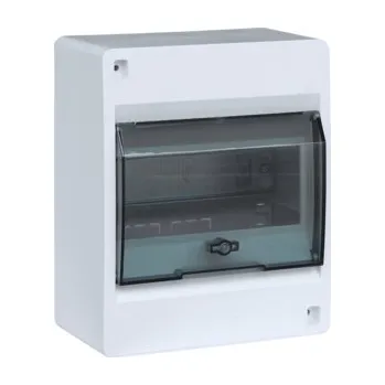 Rozvaděč Hager VD106TD Rozvodnice nástěnná cosmos, IP40, 1-řadá, 6 mod., transp. dvířka