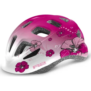 Cyklistická přilba Dětská cyklistická helma R2 BUNNY vel. 48-50 cm (R2 BUNNY kytičky vel. XS)