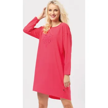 Dámské noční prádlo DÁMSKÁ NOČNÍ KOŠILE LND 928 B24 Červená L