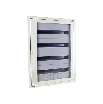 Rozvaděč Eaton BF-UT-2/48-C Rozvodnice, POD omítku, bílá, prosklené dveře, N/PE svorkovnice, 2 řady, 48 modulů *113691