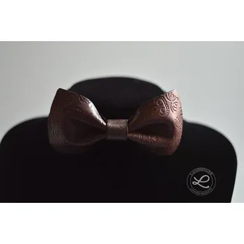 Kožený motýlek - retro (MOŽNOST VÍCE BAREVNÝCH VARIANT / Leather bowtie - retro)