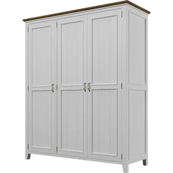 Komoda Skříň PROVENCE W3P z masivu bílá Barevné provedení: Bílá