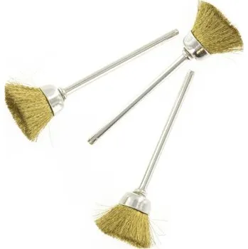 Drátěný kartáč Brusný hrncový kartáč, typ štětin: Krimpované, typ upevňovacích prvků: Dřík, 2.35mm, délka štětin: 145mm, max. bezpečná