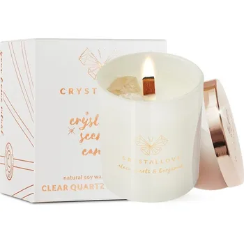 Svíčka Crystallove - Clear quartz soy candle & bergamot Svíčky unisex
