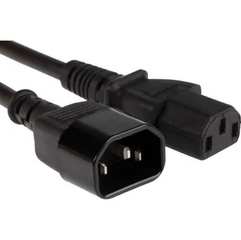 Napájecí kabel Napájecí kabel 3m, Černá, A: IEC C13, B: IEC C14, 10 A, 250 V RS PRO 1mm2