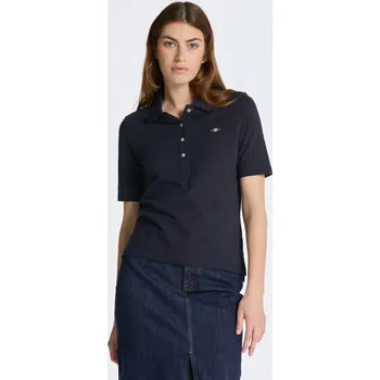 Dámská košile POLOKOŠILE GANT SLIM SHIELD SS PIQUE POLO EVENING BLUE