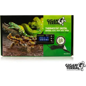 Topení do terária GiganTerra Digitální termostat s časovačem den/noc stmívatelný