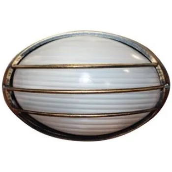 Venkovní osvětlení ACA Lighting Venkovní přisazené svítidlo HI5074B max. 40W/E27/IP45, Gold-black