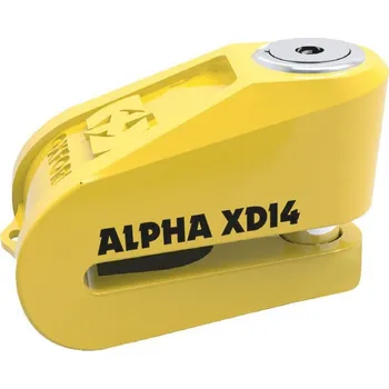 Motozámek OXFORD - Anglie Oxford Super Strong XD14 zámek na kotoučovou brzdu barva: žlutá