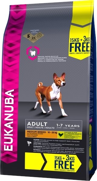 Eukanuba 15kg 3kg store free