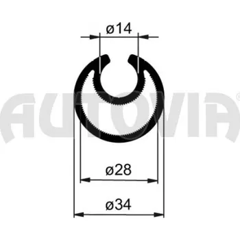 Plachta na motorové vozidlo Navíjecí tyč pro napínání plachty pr.34mm