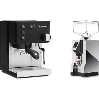 Set domácích spotřebičů Rancilio Silvia E, black + Eureka Mignon Specialita, CR chrome