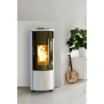 Kotel Thermorossi POP 8 (s prostorovým ventilátorem a rozvodem vzduchu 1x15m, plechové obložení)