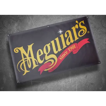 Meguiar's PVC banner s logem a závěsnými oky - velikost 120 x 70 cm