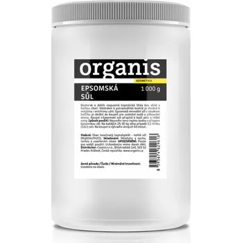 Koupelová sůl Organis Epsomská sůl 1000 g
