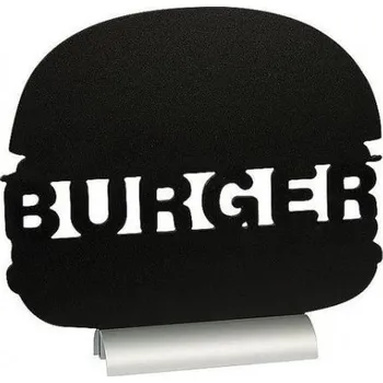 SECURIT Stolní popisovací tabule s hliníkovým stojánkem a 1 popisovačem BURGER FBTA-BURGER