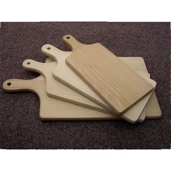 Kuchyňské prkénko SAHM Dřevěné servírovací prkénko s rukojetí 39x18x1,5cm 100025484