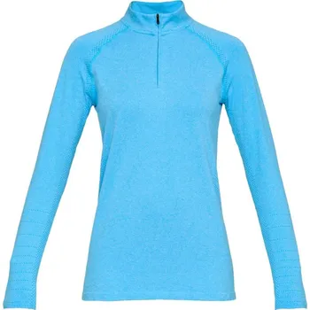 Dámská mikina Recenze Under Armour Threadborne Seamless 1/4 Zip modrá S