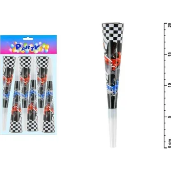 Karnevalový doplněk Trumpetka papírová 818450 auto 6ks