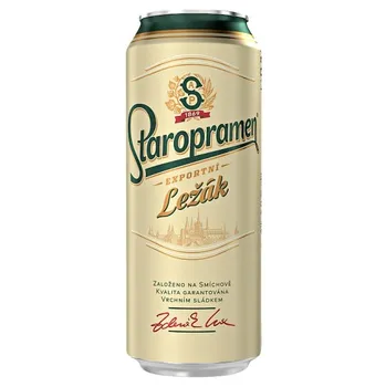 Pivo Staropramen Exportní ležák světlý 0,5 l plech