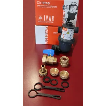 rozdělovač topení Ivar magnetický filtr DIRTSTOP otočný 3/4"