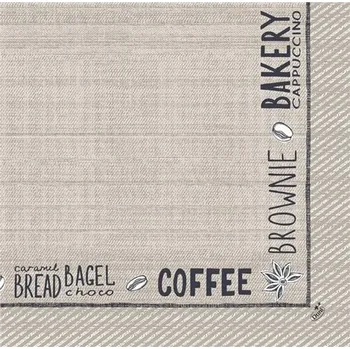 Papírový ubrousek SAHM Ubrousek 40x40 cm DSF BAKERY - 60ks/bal 100025001