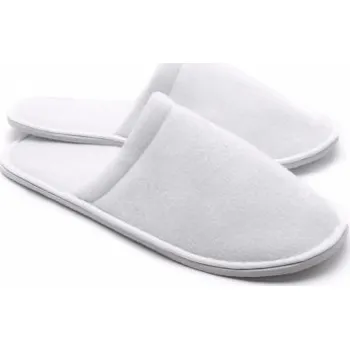 Jednorázové nádobí ALDA-HOTEL-EQUIPMENT Pantofle froté, uzavřená špička - 100ks SL-CTF