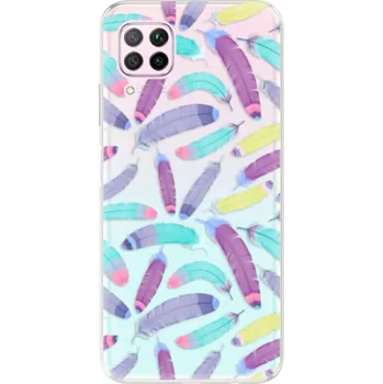 Telefonní příslušenství Odolné silikonové pouzdro iSaprio - Feather Pattern 01 - Huawei P40 Lite