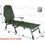 M Elektrostatyk Křeslo rybářské FK2 + podnožka - barva zelená