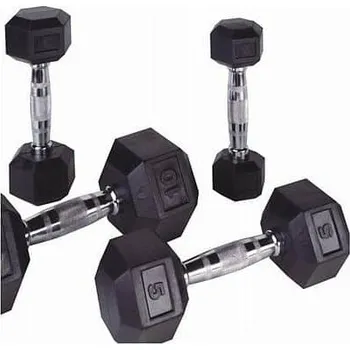 Body-Solid Jednoruční činky PROFI HEXA Bodysolid 1 - 50kg 2 x 50 kg