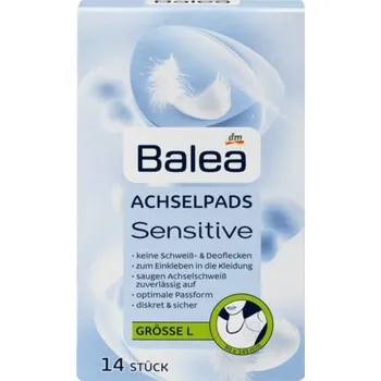 Kosmetická sada Balea-Polštářky do podpaží SENSITIVE 14ks vel. L-Německo!