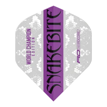 Příslušenství pro šipky Letky SNAKEBITE WORLD CHAMPION EDITION GREY STRIKE HARDCORE