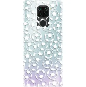 Pouzdro na mobilní telefon Odolné silikonové pouzdro iSaprio - Football pattern - white - Xiaomi Redmi Note 9