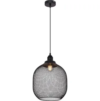 Globo 15047H5 | ANYA závěsné svítidlo | 1x E27 | černá | Š: 30 cm |