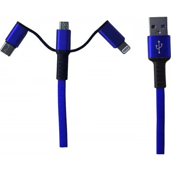 Kabel nabíjecí a datový k mobilnímu zařízení modrý 38-51