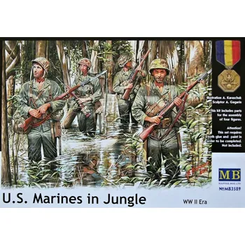 Plastikový model Master Box 1/35 U.S. Marines in Jungle, WWII Era (4 fig.)