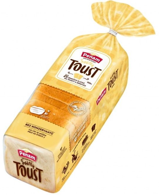 Toustový chléb světlý