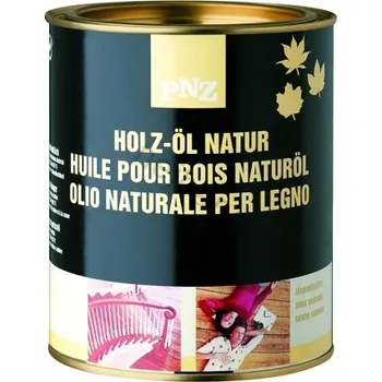 barva a nátěr na dřevo PNZ přírodní olej na podlahy přírodní 0,75l (Je vyroben na bázi přírodních olejů. Dodává povrchu brilantní vzhled a zdůrazňuje kresbu dřeva. Je prodyšný a vodoodpudivý. Velmi dobře proniká do povrchu, chrání a ošetřuje.)