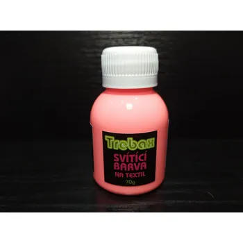 Speciální výtvarná barva Svítící barva na textil - růžovo-béžová 70g