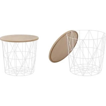 Jídelní stůl ImportWorld Konferenční stůl Karolina (Barva: Bílá - černá)