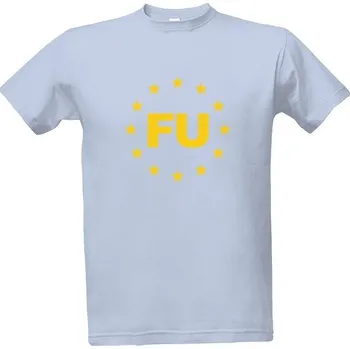 Pánské tričko Tričko s potiskem Fuck You s potiskem hvězd Evropské Unie pánské