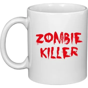 Hrnek malý bílý s potiskem Zombie Killer