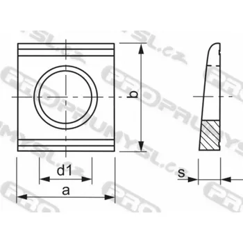 Matice Podložka klínová pro U profily DIN 434 M12 / 13,5