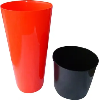 J.A.D. TOOLS Květináč "TUBUS Slime", DTUS 150S, korál, průměr 150 mm