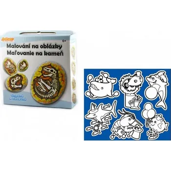 kreativní sada Smt Creatoys Malování na oblázky/kameny Fosílie dinosaura